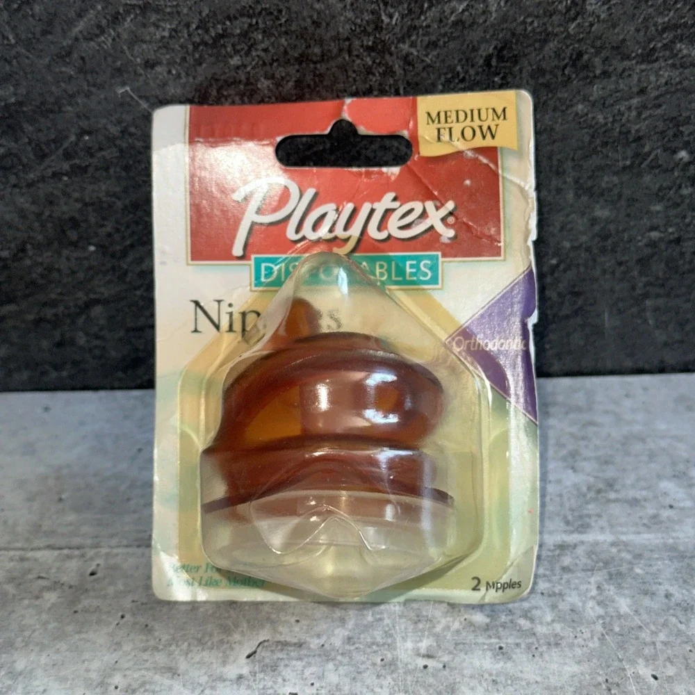 PLAYTEX  2001 MEDIUM FLOW NATURAL ACTION Orthodontic NIPPLES